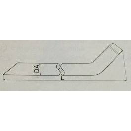 Saugrohr Verz Mit Bogen 45 100x3000mm