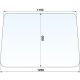Frontscheibe 1150x850x1250