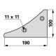 Anlagenkeil links anstelle von Lemken 3401901