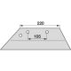 Scharblatt links p.z. Regent 535.50.20 2