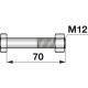 Abscherschrauben mit Mutter M 14x90 Güte 10.9, mit Mutter