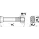 Pflugschraube M 16x80 Ovalkopf Güte 12.9 mit Mutter