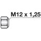 Selbstsichernde Mutter M12x1,25 Güte 10.9 1 Stück