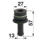 Schlauchanschluss gerade 19mm
