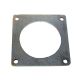 Flanschplatte ID 150 mm, 6 Zoll, Schwarz-blank, L 180 x B 180 mm MZ 0905