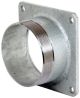 Flansch mit Gewinderohr 5 Zoll, LA 150 mm, verzinkt