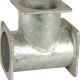  T-Stück 3 x 6 Zoll, LA 150 mm, verzinkt