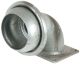 VT Flanschbogen ital. System, 90 Grad, 6 Zoll, LA 150 mm verzinkt
