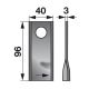 Kreiselmäherklingen links 96x40x3 25 Stück [Deutz-Fahr]