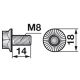 Sperrrippschraube M8 x 14 ESM 5620430
