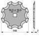 Schneidscheibe gezahnt ADm 140 mm