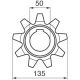 Kettenrad anstelle von Claas 650869.0