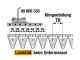 Untermesser L 180 cm, mit Messerkopf p.z. Moty 100342