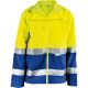 Softschell-Jacke fluoreszierend gelb-marine G.: L
