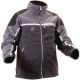 Fleecejacke G.: S-grau-schwarz