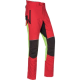 Schnittschutzhose rot-leuchtgelb-schwarz G.: XXL 