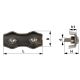 Duplexklemme Edelstahl 10,0 mm, V4A, 1 Stück