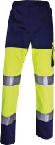 Warnschutzhose Panostyle, Marineblau-Gelb, reflektierend, Größe XL