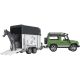 Land Rover Defender mit Pferdeanhänger 02592