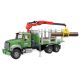 MACK Granite Holztransport-LKW mit Ladekran und Greifer 02824