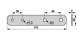 Beilagblech L 176 x B 30 x S 2 mm p.z.Mörtl N76CW