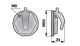 Hakendeckel H 34 mm p.z. Mörtl N79W