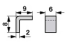 Sicherung L 9 x B 6 x H 8 mm, S 2 mm p.z. Mörtl N79A