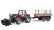 Massey Ferguson 7480 mit Holztransportanhänger 02046