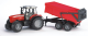 Massey Ferguson 7480 mit Wannenkippanhänger 02045