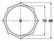 Druckscheibe 86x70x3 mm p.z. 55.15.10