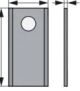 Kreiselmäherklingen links 107x49x4 mm