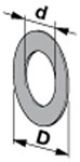 Scheibe 73 x 133 x 0,5 mm 60.68.01