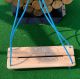 Holzbrettschaukel mit Schnur  breite Ausführung 50x20 cm