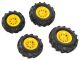 Rolly Toys Luftbereifung mit gelben Felgen, je 2 Stk. 325x110 / 260x95