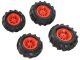 Rolly Toys Luftbereifung mit roten Felgen, je 2 Stk. 325x110 / 260x95