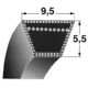 Keilriemen B 12,7 mm x LA 1549 mm, Profil 4L, Typ 