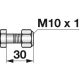 Frässchrauben M10x1x30 Güte 10.9 mit Sicherungsmutter