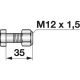 Frässchrauben M12x1,25x35 Güte 12.9 mit SI-Mutter, 10 Stück