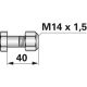 Frässchrauben M14x1,5x40 Güte 12.9 mit SI-Mutter 10 Stück