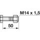 Frässchrauben M14x1,5x50 Güte 12.9 mit SI-Mutter 1 Stück
