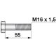 Sechskantschraube M16x1,5x55 Güte 12.9 1 Stück