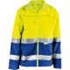 Softschell-Jacke fluoreszierend gelb-marine G.: XL