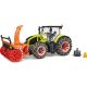 Traktor Claas Axion 950 mit Schneeketten und Schneefräse 03017