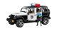 Jeep Wrangler Unlimited Rubicon Polizeifahrzeug mit Polizist und Ausstattung 02526